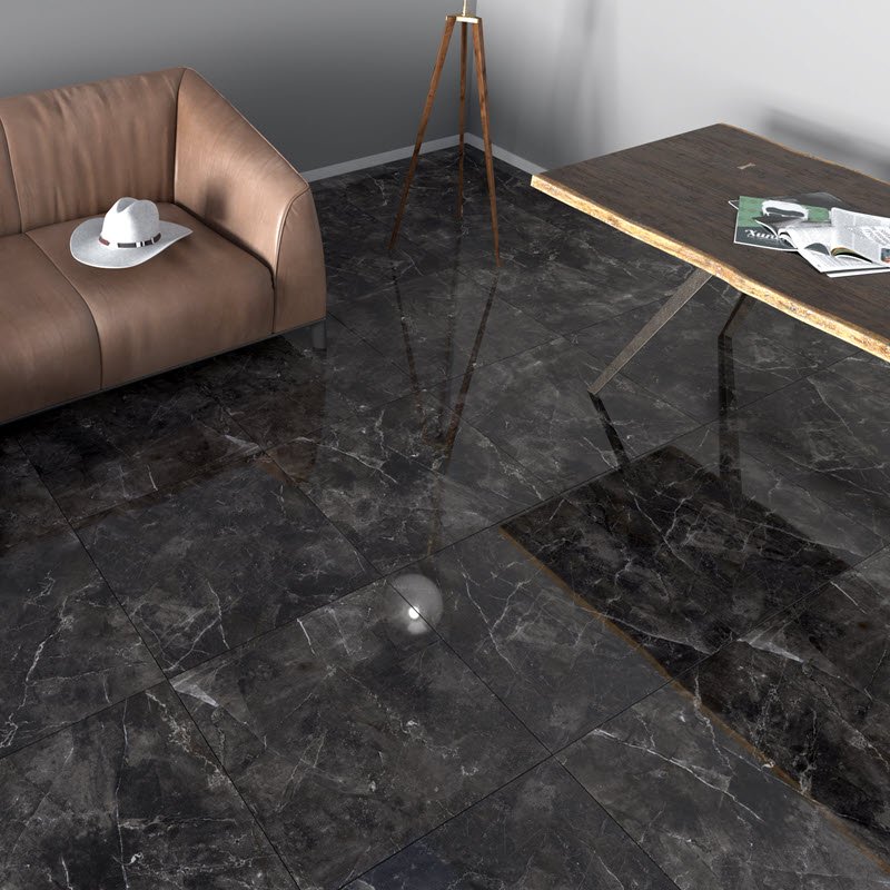 Cristalización de pisos de porcelanato brillante